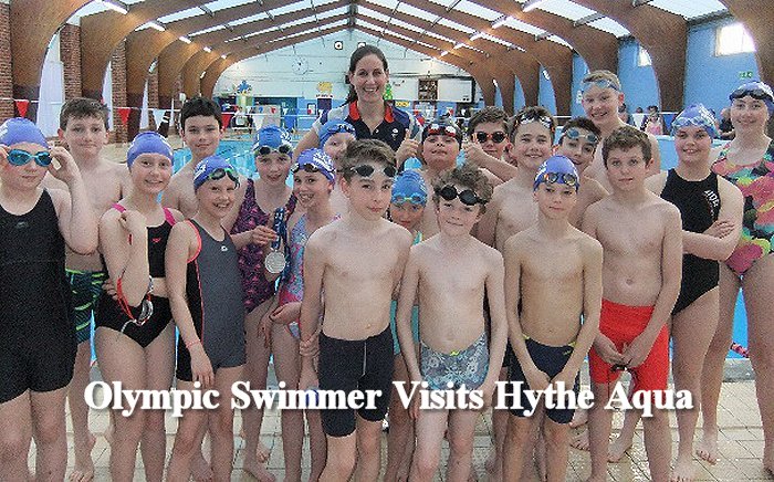 Last Tuesday Hythe Aqua Swimming Club held its annual Olympic Night at Hythe Pool with Olympian Jo Jackson in attendance.